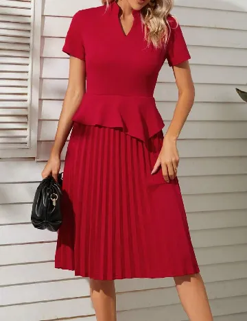 Rochie medie Homeyee, rosu Rosu