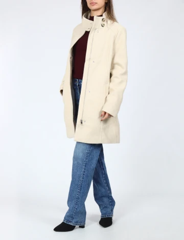 Palton Vero Moda, crem Crem