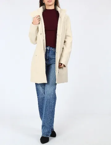 Palton Vero Moda, crem Crem