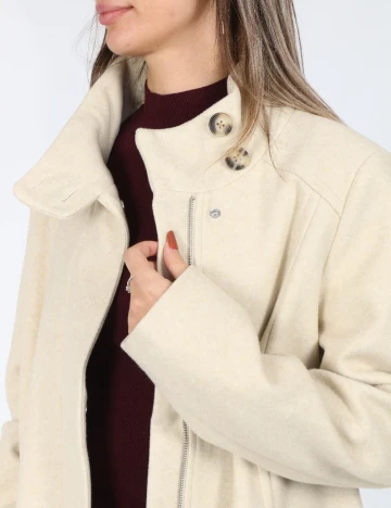 Palton Vero Moda, crem Crem