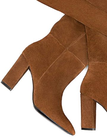 Cizme Stradivarius, maro