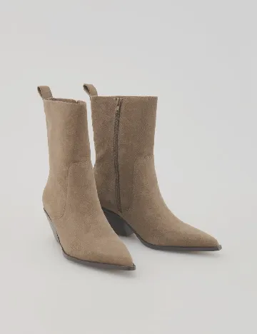 Botine Reserved, bej Crem