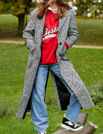 Palton oversize Nasty Gal, gri Gri