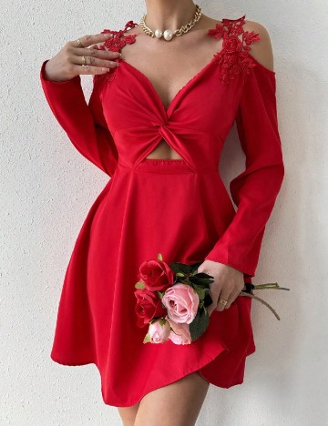 Rochie scurta SHEIN, rosu