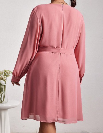 Rochie scurta SHEIN CURVE, roz