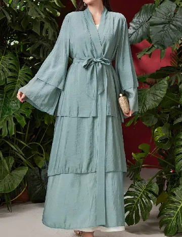 Rochie lunga SHEIN, verde deschis Verde