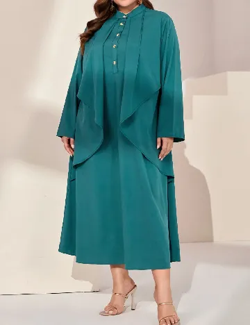 Rochie medie SHEIN CURVE, verde Verde