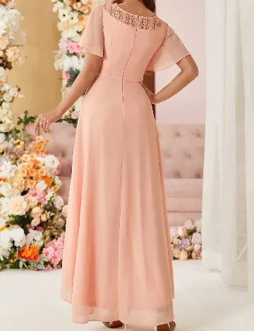 Rochie medie SHEIN, piersica Roz