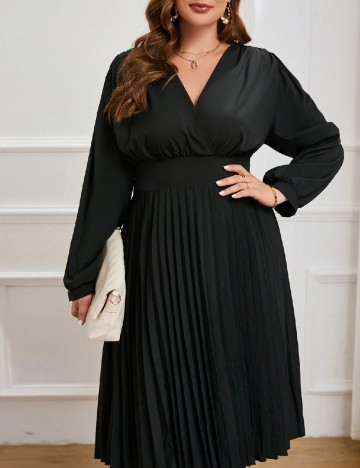Rochie medie SHEIN CURVE, negru