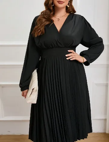Rochie medie SHEIN CURVE, negru Negru