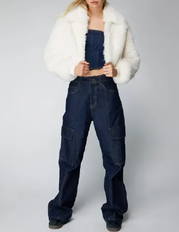 Jacheta Nasty Gal, alb Alb