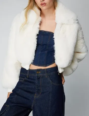 Jacheta Nasty Gal, alb Alb