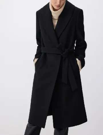 Palton Reserved, negru Negru