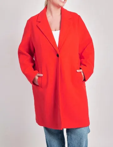 Palton Vero Moda Curve, rosu Rosu