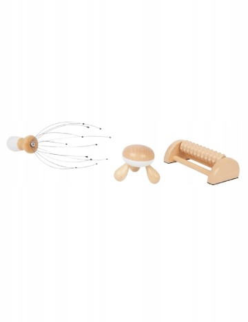 Set accesorii masaj Beauty Star, maro