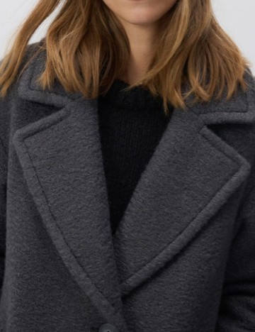 Palton oversize Reserved, gri