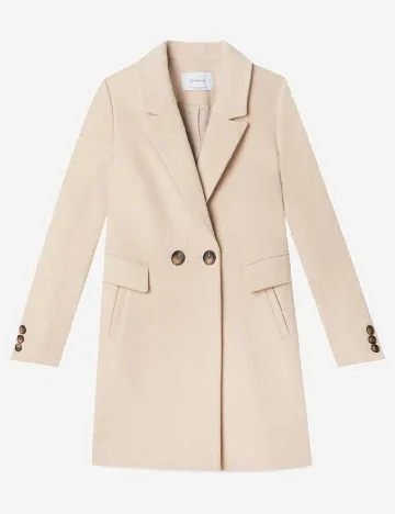 Palton Stradivarius, crem Crem