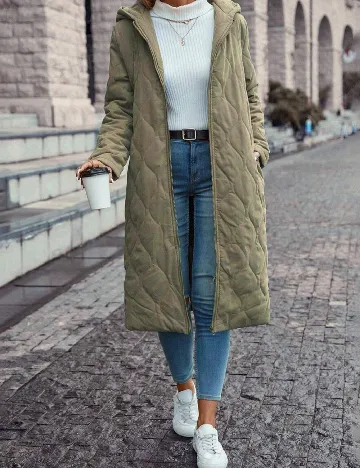 Geaca SHEIN, verde Verde
