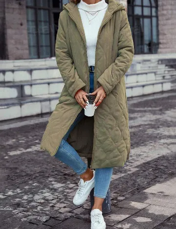 Geaca SHEIN, verde Verde