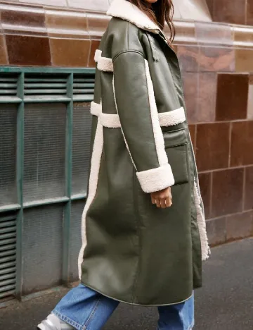 Palton Nasty Gal, verde Verde