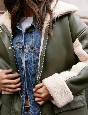 Palton Nasty Gal, verde Verde