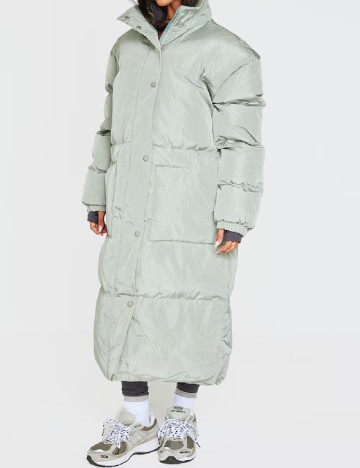 Geaca Oversize PrettyLittleThing, verde