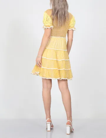 Rochie scurta Savage Culture, galben