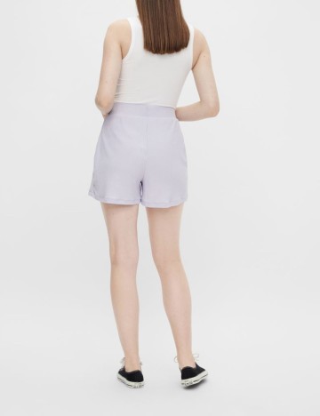 Pantaloni scurti Pieces, mov