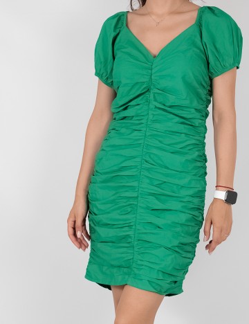 Rochie scurta Jacqueline de Yong, verde
