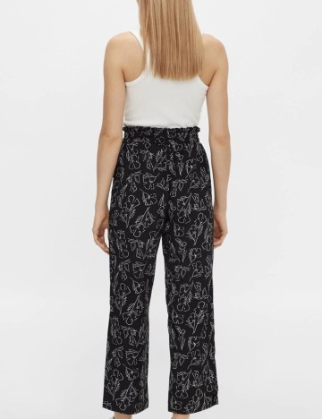 Pantaloni Pieces, negru