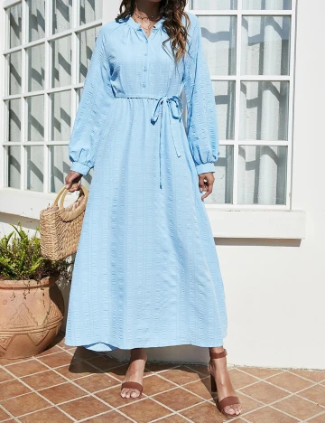 Rochie lunga SHEIN, bleu Albastru